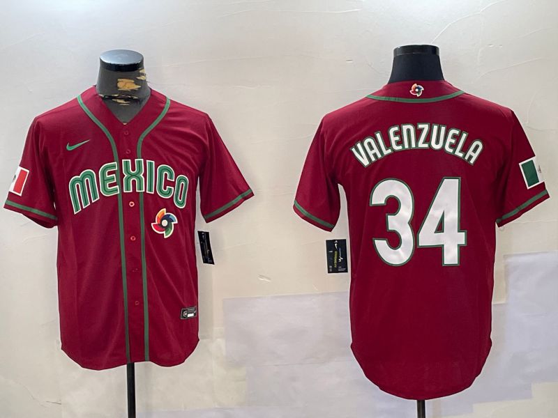 Men Los Angeles Dodgers #34 Valenzuela Red Game 2024 Nike MLB Jersey style 10291->los angeles dodgers->MLB Jersey